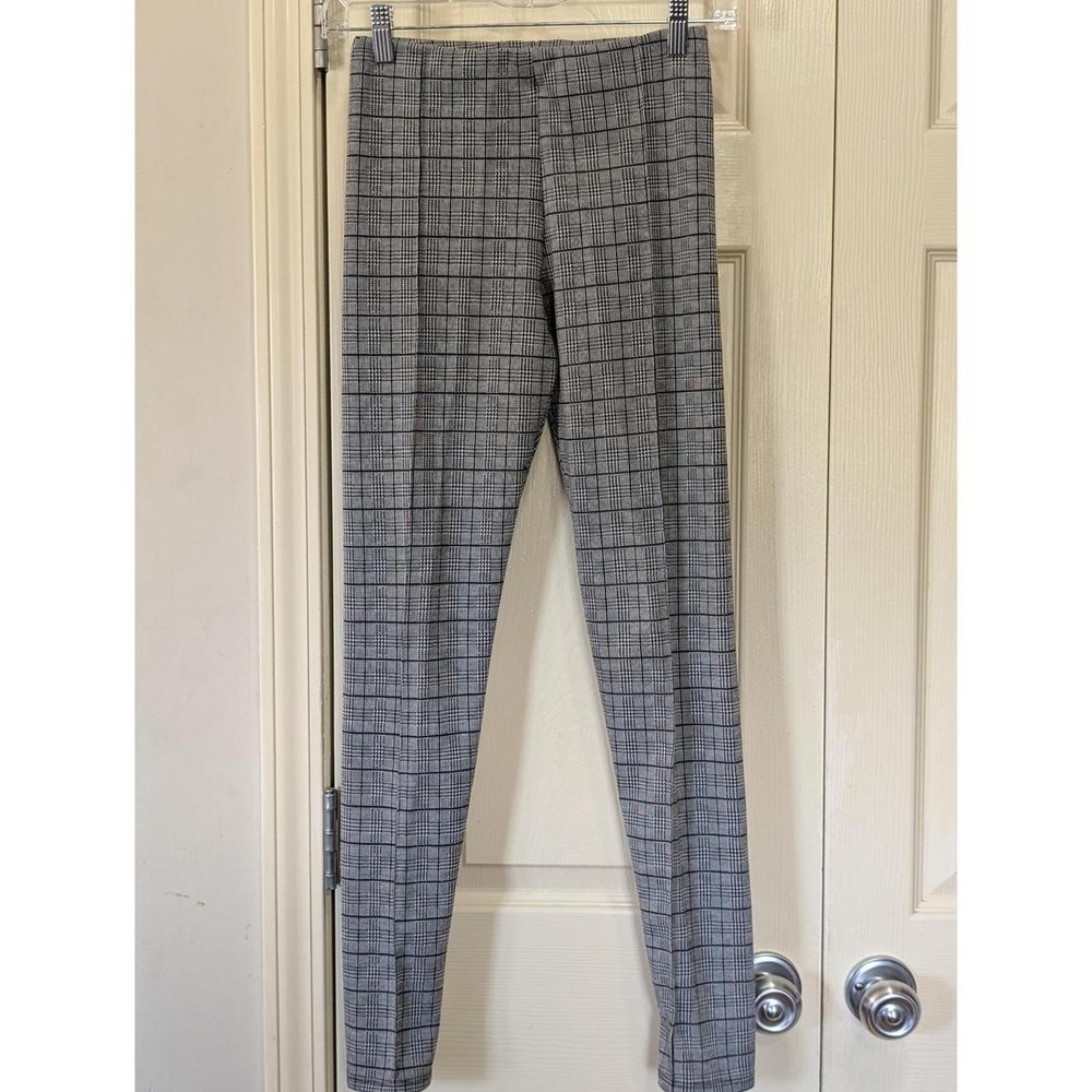 Forever 21 Blk White Houndstooth Skinny Fit Stretch waist leggings Sz S